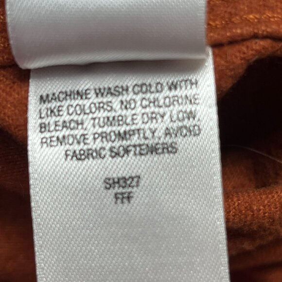 Cabelas Mens  XL Rust Deerskin Soft Chamois Shirt Button & Chest Pockets Outdoor - Picture 7 of 9